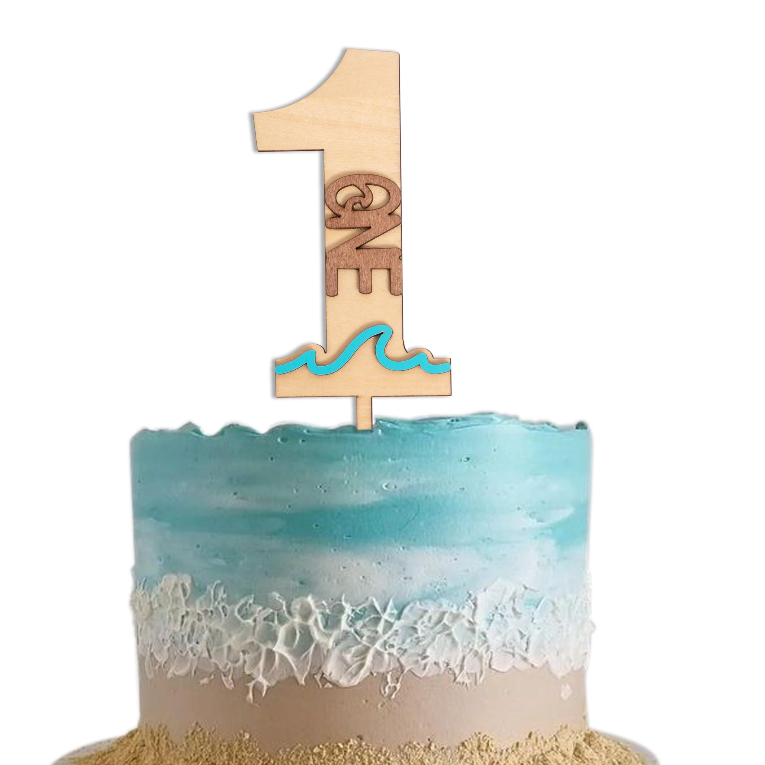Amazon.com: ZAIBIANHAO Wave One Cake Topper - The Big One First